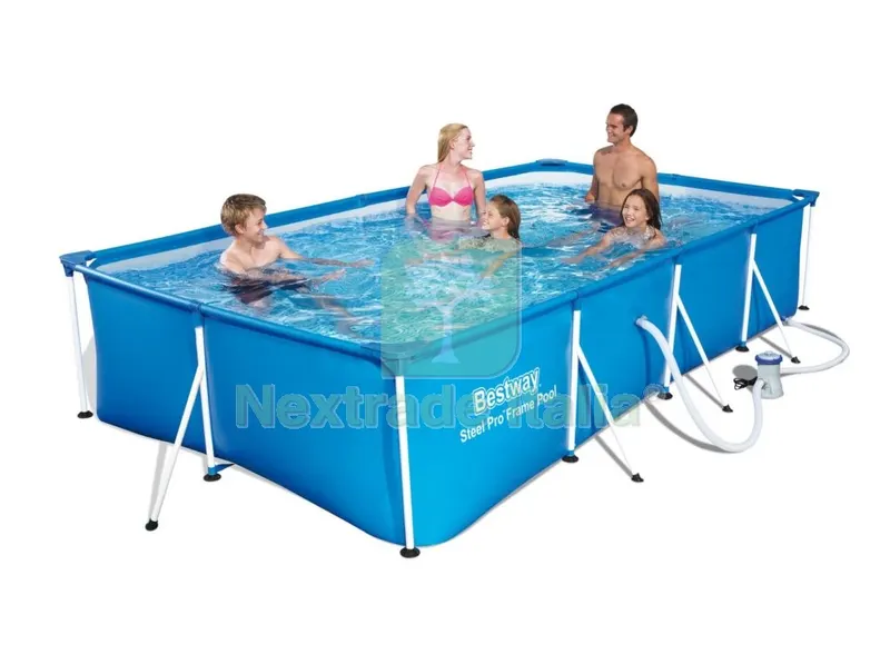 Piscina con Telaio e Pompa 400X211XH81 CM 56424 — Tempo libero outdoor — rif. FERX.32955