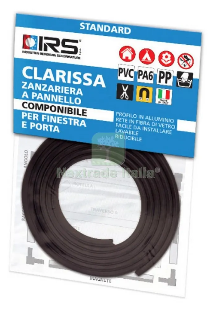ZANZARIERA IRS CLARISSA MAGNETE 200 CM — Tende e zanzariere — rif. FERX.33170 ZANZARIERA IRS CLARISSA MAGNETE 200 CM — Tende e zanzariere — rif. FERX.33170