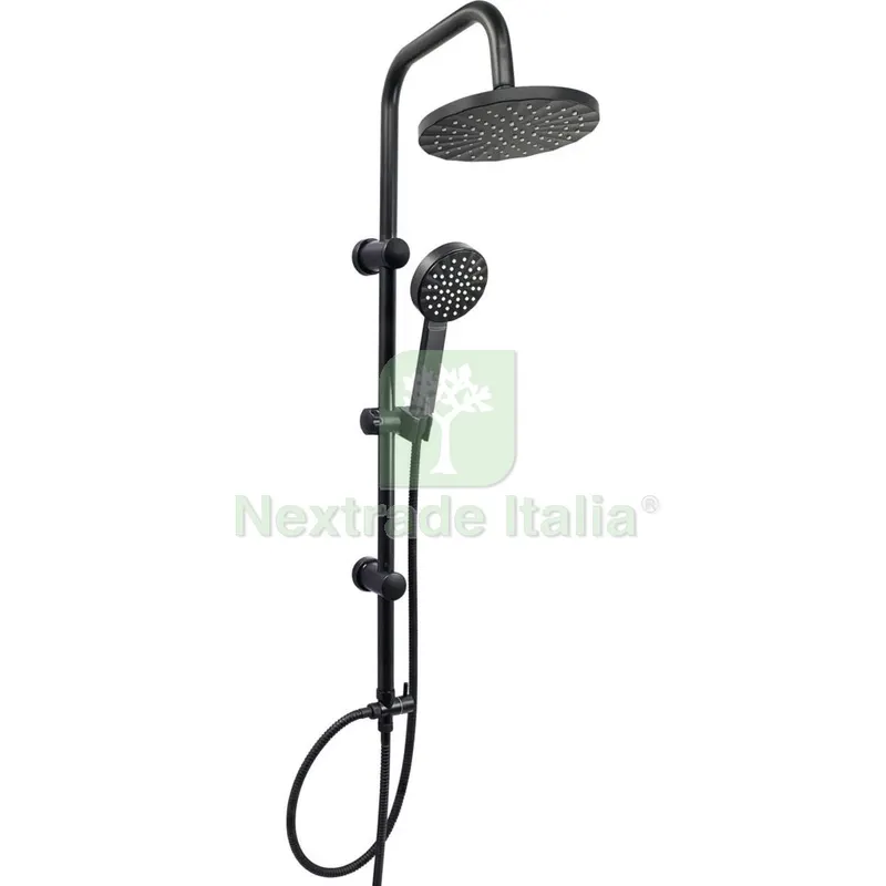 COLONNA DOCCIA CON SOFFIONE+DOCCETTA LX-4001 NERO OPACO — Rubinetti e valvole — rif. FERX.3333 COLONNA DOCCIA CON SOFFIONE+DOCCETTA LX-4001 NERO OPACO — Rubinetti e valvole — rif. FERX.3333