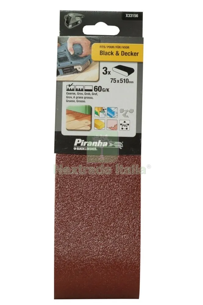 PIRANHA X33156 3 NASTRI 75X510 GR.60 — Tubi e raccordi — rif. FERX.33428