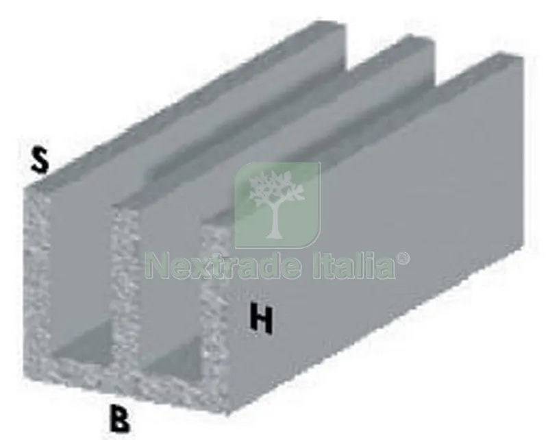 5PZ PROFILO ARGENTO H.100 cm CANALINO UU 20X18X1 mm — Profili e angolari decorativi — rif. FERX.33448 5PZ PROFILO ARGENTO H.100 cm CANALINO UU 20X18X1 mm — Profili e angolari decorativi — rif. FERX.33448