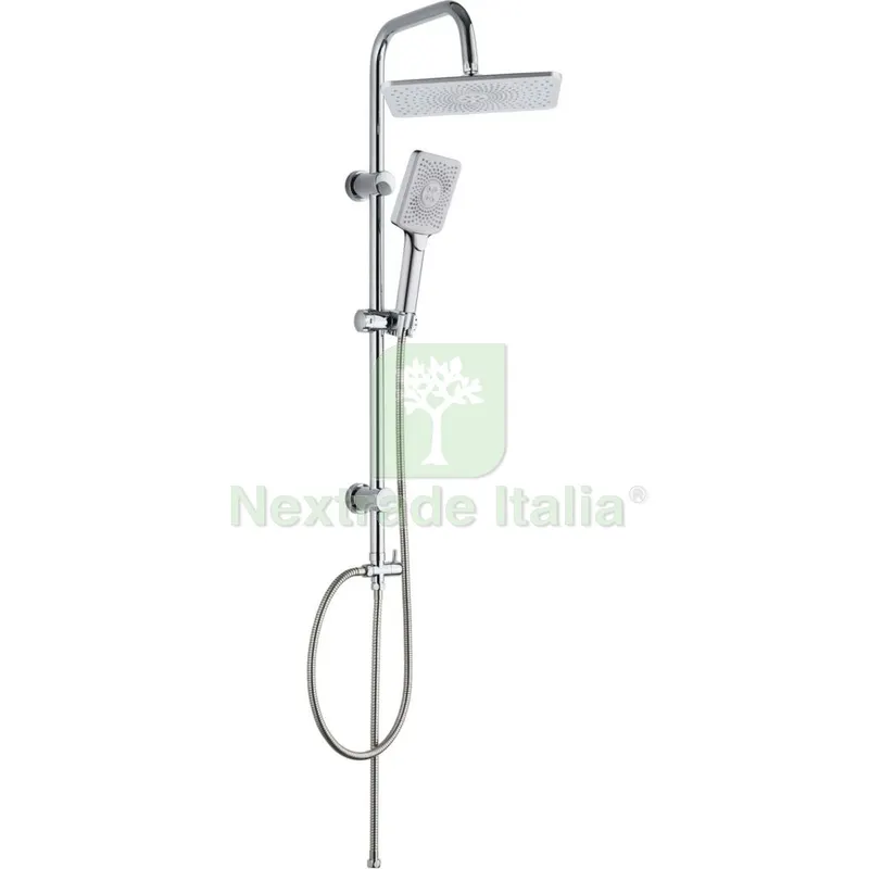 COLONNA DOCCIA CON SOFFIONE 20X30 CM +DOCCETTA LX-4002 CROMO — Rubinetti e valvole — rif. FERX.3345 COLONNA DOCCIA CON SOFFIONE 20X30 CM +DOCCETTA LX-4002 CROMO — Rubinetti e valvole — rif. FERX.3345