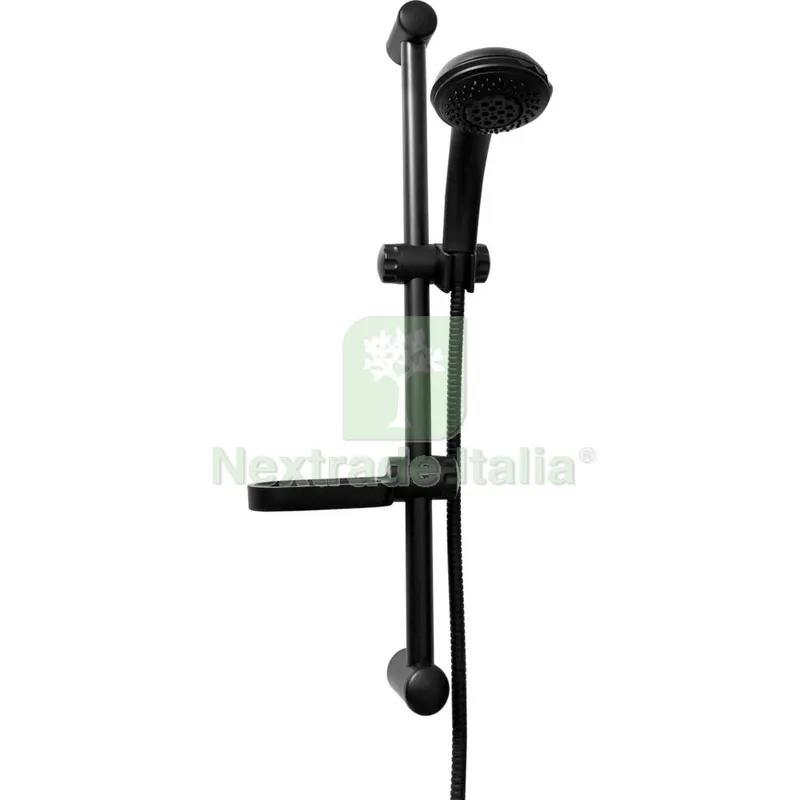 4PZ SALISCENDI CM.60 D.25 CLASSICO CON PORTASAPONE S758 NERO OPACO — Accessori bagno — rif. FERX.3346