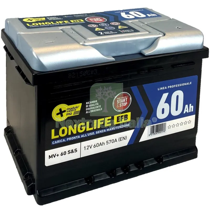 BATTERIA MV STARTSTOP 60AH 570A TECNOLOGIA EFB — Batterie e caricabatterie — rif. FERX.3379 BATTERIA MV STARTSTOP 60AH 570A TECNOLOGIA EFB — Batterie e caricabatterie — rif. FERX.3379
