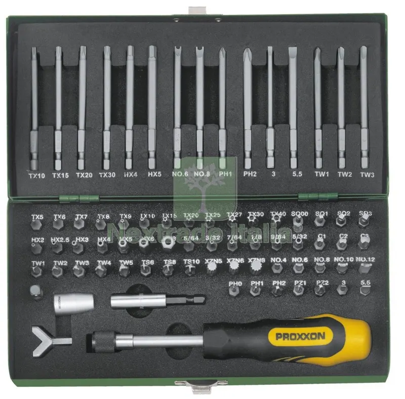 PROXXON 23107 INSERTI SPECIALI 75 PZ — Serrature e cilindri — rif. FERX.34132 PROXXON 23107 INSERTI SPECIALI 75 PZ — Serrature e cilindri — rif. FERX.34132