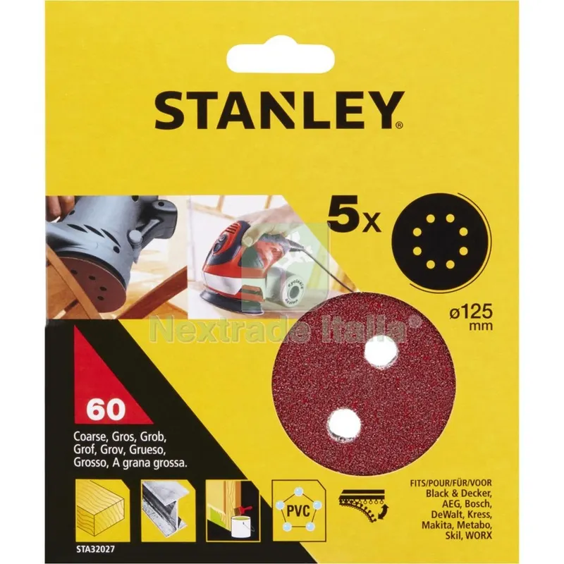 PIRANHA/ X32027 5 DISCHI ROTO-ORBITALI 125 GR.60 — Tubi e raccordi — rif. FERX.34247 PIRANHA/ X32027 5 DISCHI ROTO-ORBITALI 125 GR.60 — Tubi e raccordi — rif. FERX.34247
