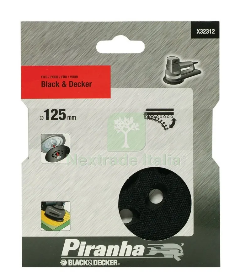 PIRANHA/ X32312 PLATORELLO X ROTO-ORBITALI DIAMETRO 125 — Punte, frese e dischi — rif. FERX.34419 PIRANHA/ X32312 PLATORELLO X ROTO-ORBITALI DIAMETRO 125 — Punte, frese e dischi — rif. FERX.34419