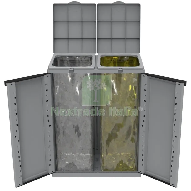 Pattumiera 2 Ante 68X39XH89 CM ECOLINE2 Terry — Casalinghi e organizzazione — rif. FERX.34438