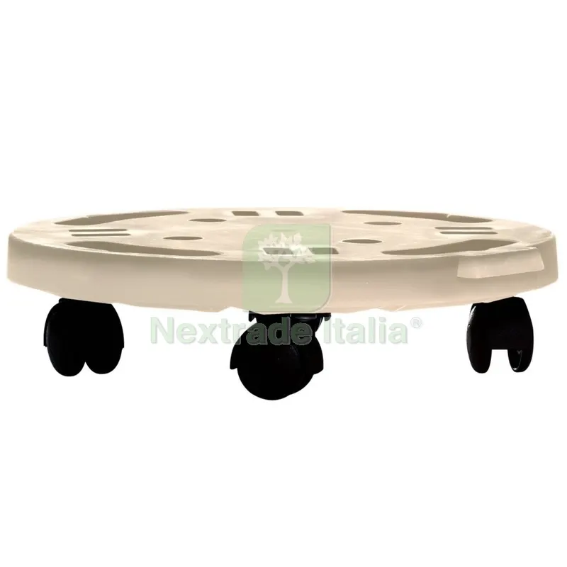 PEDANA CON RUOTE DIAMETRO CM.30 ECRU — Attrezzi da giardino — rif. FERX.34477 PEDANA CON RUOTE DIAMETRO CM.30 ECRU — Attrezzi da giardino — rif. FERX.34477