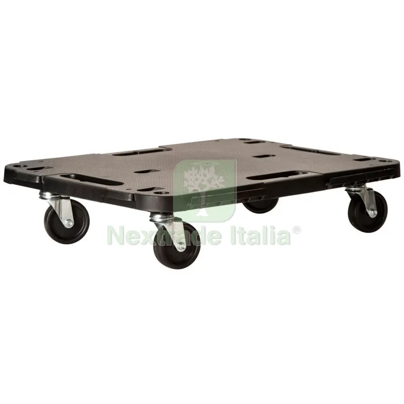 Pedana con Ruote Portata 543KG CM.58X38X12 Nera — Attrezzi da giardino — rif. FERX.3464