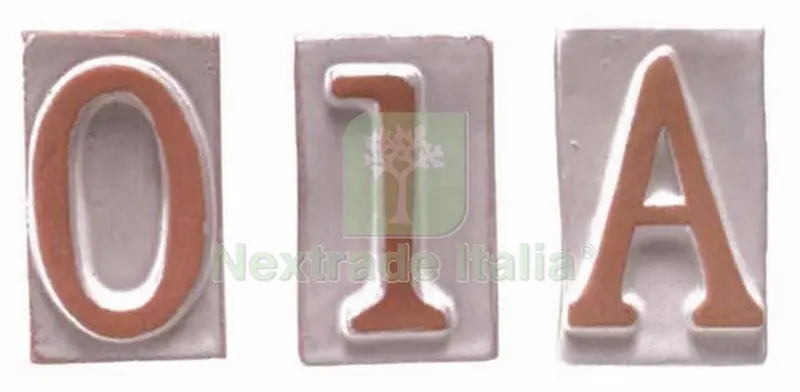 10PZ NUMERO CIVICO IN TERRACOTTA "A" CM.8,5H — Casalinghi e organizzazione — rif. FERX.34666 10PZ NUMERO CIVICO IN TERRACOTTA "A" CM.8,5H — Casalinghi e organizzazione — rif. FERX.34666