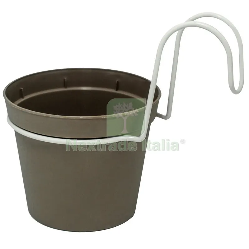 CONFEZIONE 5 VASETTI DIAMETRO CM.12 CON AGGANCI TORTORA — Irrigazione — rif. FERX.3488