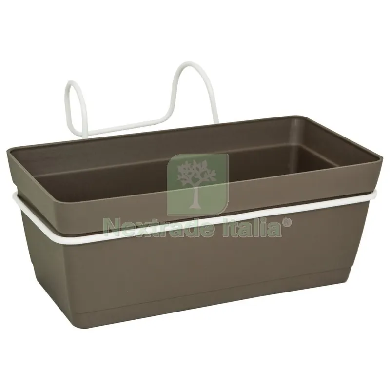 Confezione 3 Balconette CM.21X10X8H Tortora — Vasi e fioriere — rif. FERX.34956 Confezione 3 Balconette CM.21X10X8H Tortora — Vasi e fioriere — rif. FERX.34956