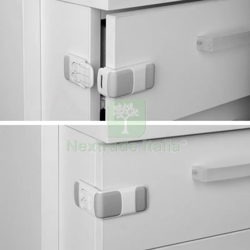 6PZ CHIUSURA DI SICUREZZA X CASSETTI FIGURA.7 — Casalinghi e organizzazione — rif. FERX.35443 6PZ CHIUSURA DI SICUREZZA X CASSETTI FIGURA.7 — Casalinghi e organizzazione — rif. FERX.35443