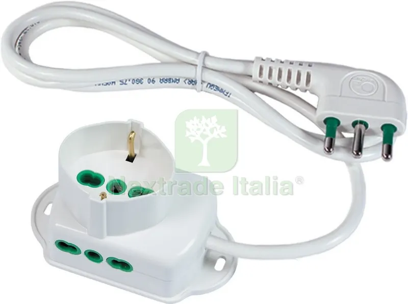 FME ART.42.105 MULTIPRESA 2 POLI BIPASSO+1BIPASSO/SCHUKO TRIAX 1,5 M — Interruttori e prese — rif. FERX.35495 FME ART.42.105 MULTIPRESA 2 POLI BIPASSO+1BIPASSO/SCHUKO TRIAX 1,5 M — Interruttori e prese — rif. FERX.35495