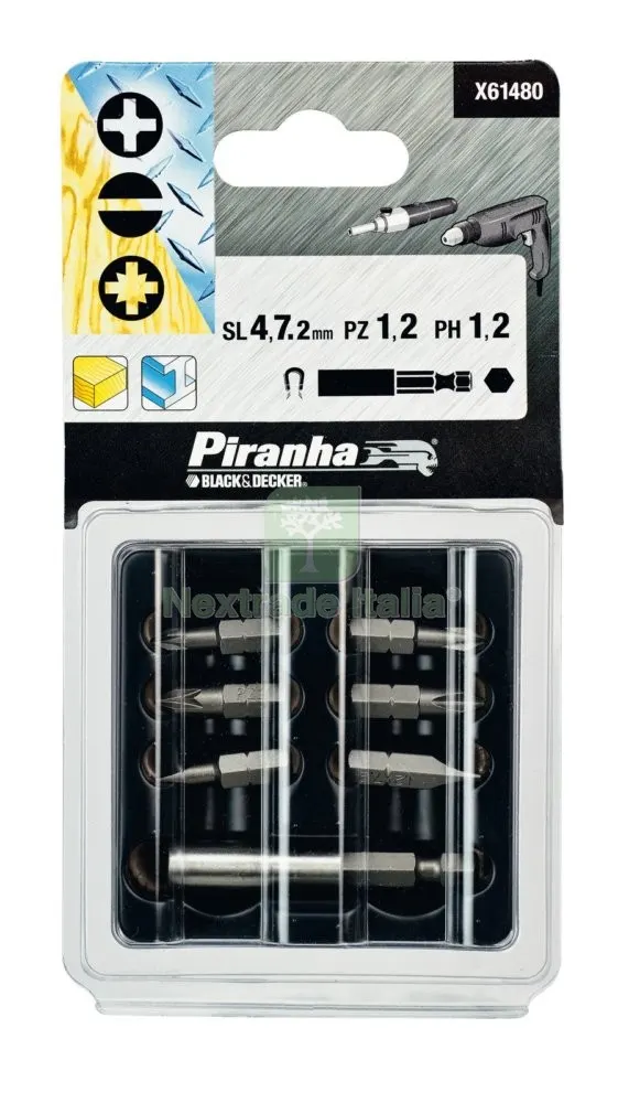 PIRANHA X61480 6 INSERTI MM.25 ASS — Tubi e raccordi — rif. FERX.35585 PIRANHA X61480 6 INSERTI MM.25 ASS — Tubi e raccordi — rif. FERX.35585