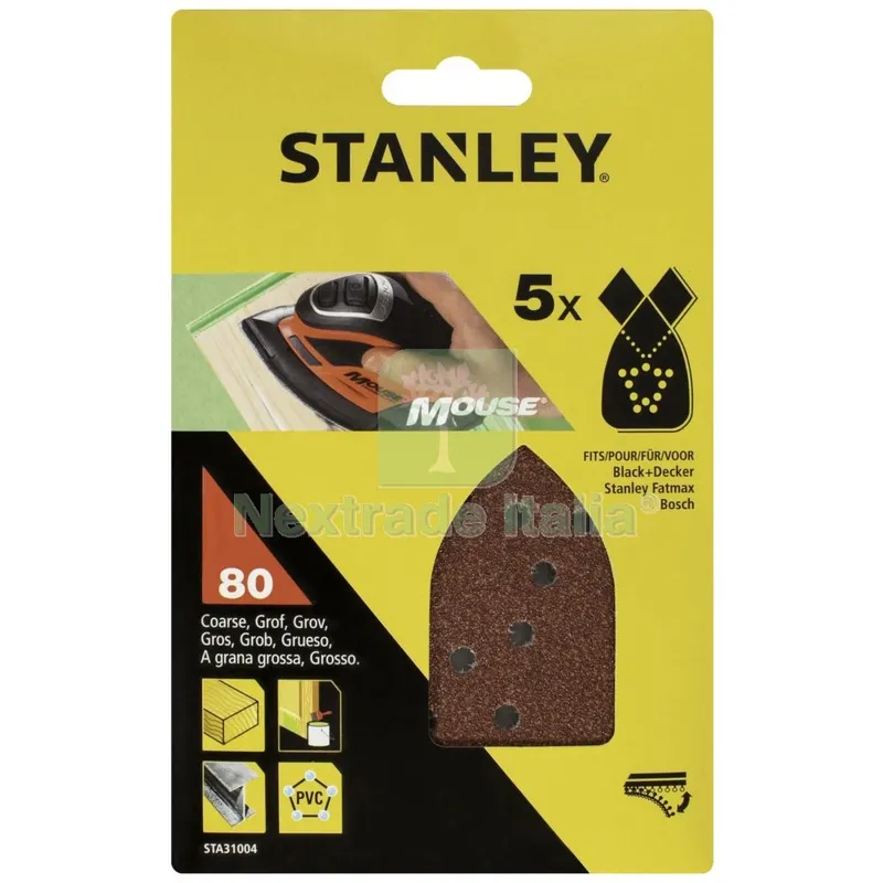 PIRANHA/ X31004 5 FOGLI VELCROSOSO X MOUSE GR.80 — Adesivi e sigillanti — rif. FERX.35888 PIRANHA/ X31004 5 FOGLI VELCROSOSO X MOUSE GR.80 — Adesivi e sigillanti — rif. FERX.35888