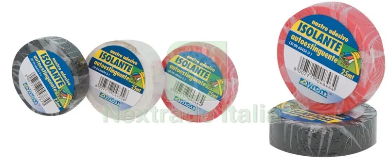 8PZ NASTRO ISOLANTE ROSSO MM.19 (MT.25) — Adesivi e sigillanti — rif. FERX.36035