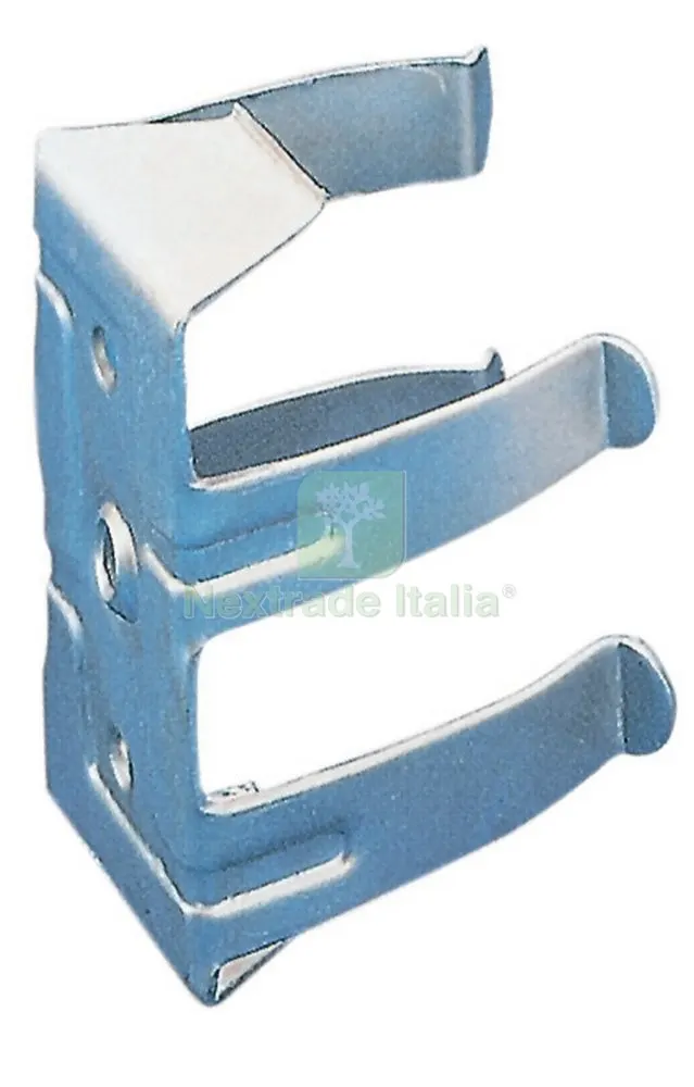 50PZ GANCIO ACCIAIO ZINCATO PER ZOCCOLO LEGNO — Accessori bagno — rif. FERX.36164 50PZ GANCIO ACCIAIO ZINCATO PER ZOCCOLO LEGNO — Accessori bagno — rif. FERX.36164