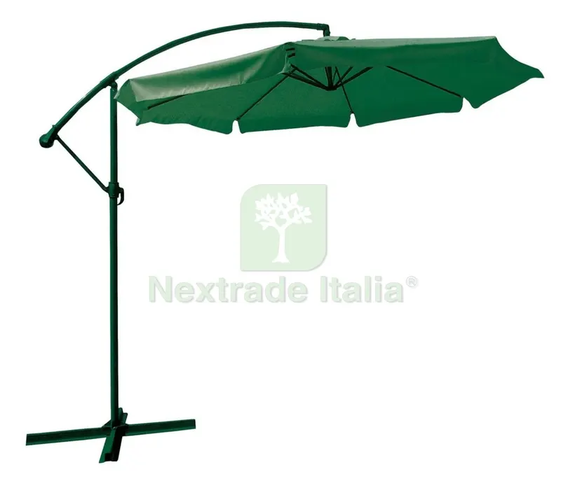 Ombrellone Acciaio Decent."flyn" CM.300 Verde — Tempo libero outdoor — rif. FERX.3622