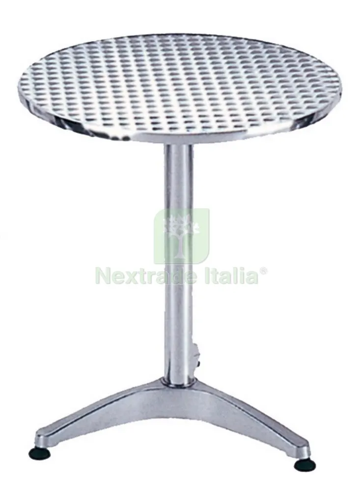Tavolo in Alluminio/Acciaio "club" Diametro 60X70H — Casalinghi e organizzazione — rif. FERX.36540