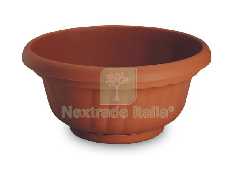 Vaso in Plastica "sibari" con Sottovaso CM.30 — Vasi e fioriere — rif. FERX.36613 Vaso in Plastica "sibari" con Sottovaso CM.30 — Vasi e fioriere — rif. FERX.36613
