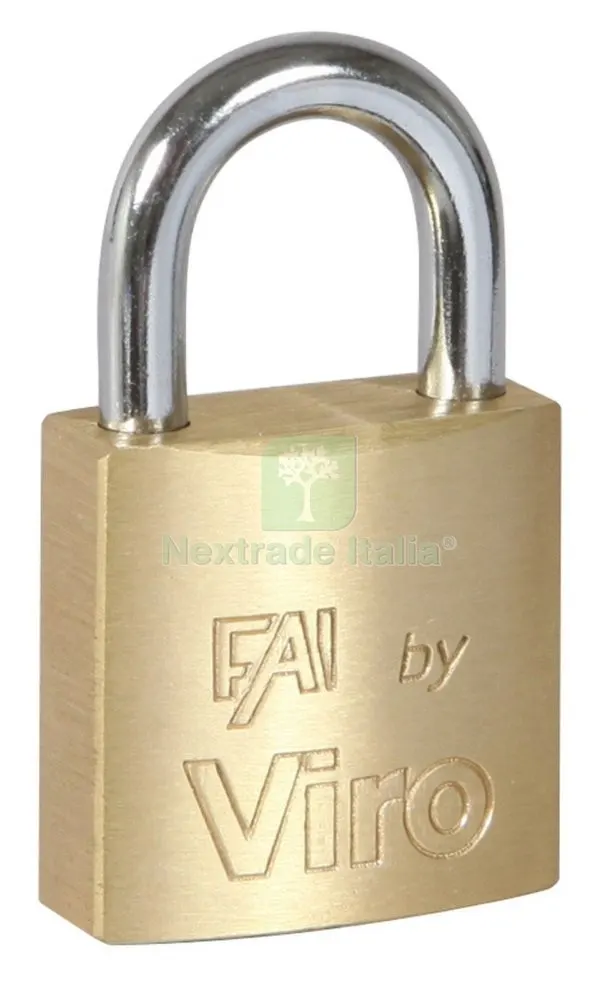 12PZ Viro ART. 552 Lucchetto Rettangolare MM. 25 — Lucchetti e catene — rif. FERX.36630