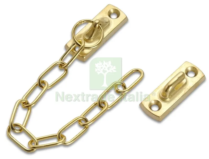 50PZ RITIENI A CATENA ART. 307 ZAMA/OTTONE LUCIDO — Ferramenta porte e finestre — rif. FERX.36709 50PZ RITIENI A CATENA ART. 307 ZAMA/OTTONE LUCIDO — Ferramenta porte e finestre — rif. FERX.36709