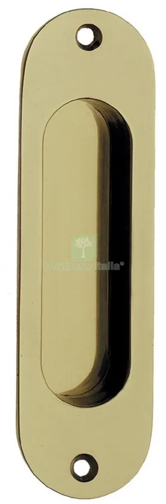 10PZ Maniglia Ovale Ottone Lucido x Porte Scorrevoli Senza Foro — Maniglie e pomelli — rif. FERX.36722 10PZ Maniglia Ovale Ottone Lucido x Porte Scorrevoli Senza Foro — Maniglie e pomelli — rif. FERX.36722