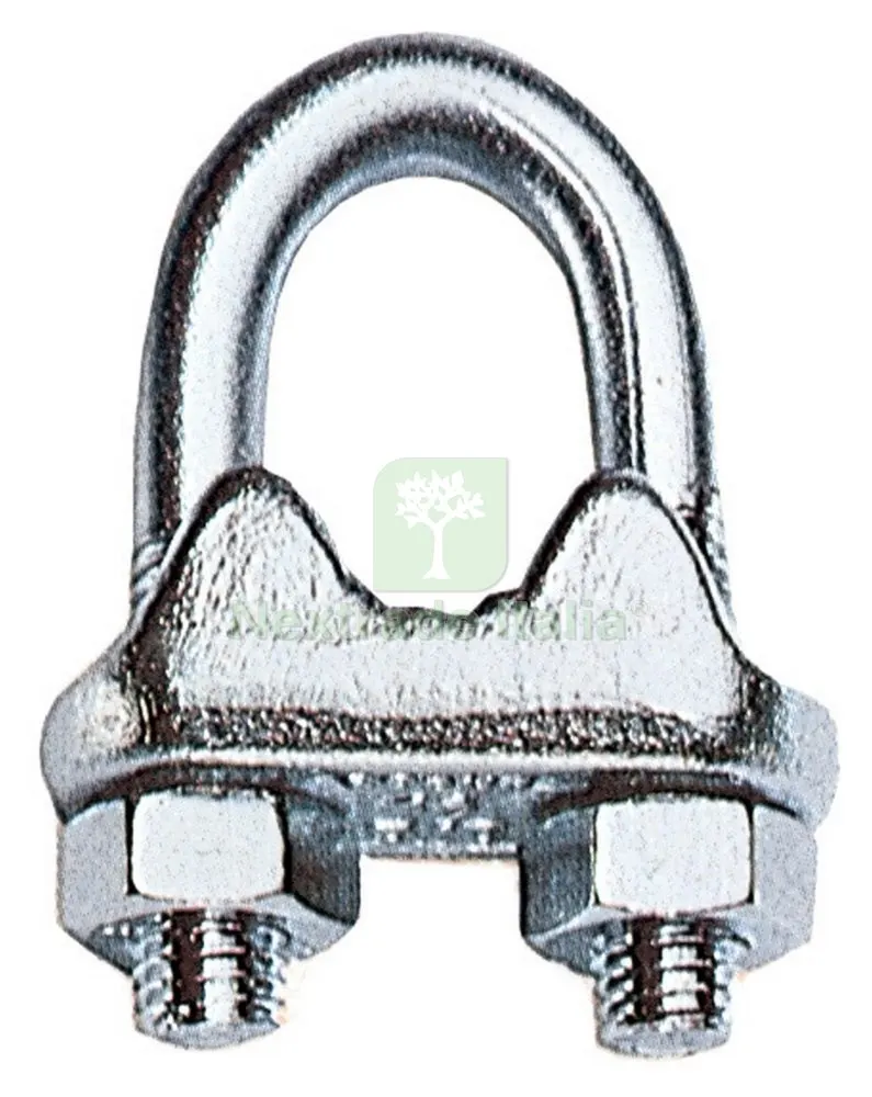 100PZ MORSETTI X FUNE ACCIAIO N. 3 "EXPORT" — Fili, cavetti e catene metalliche — rif. FERX.36811