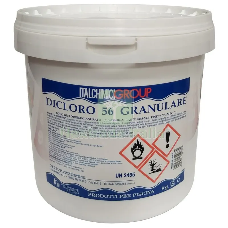 Cloro x Piscine in Polvere 56 KG.5 (italchimici) — Piscine e strutture — rif. FERX.36885