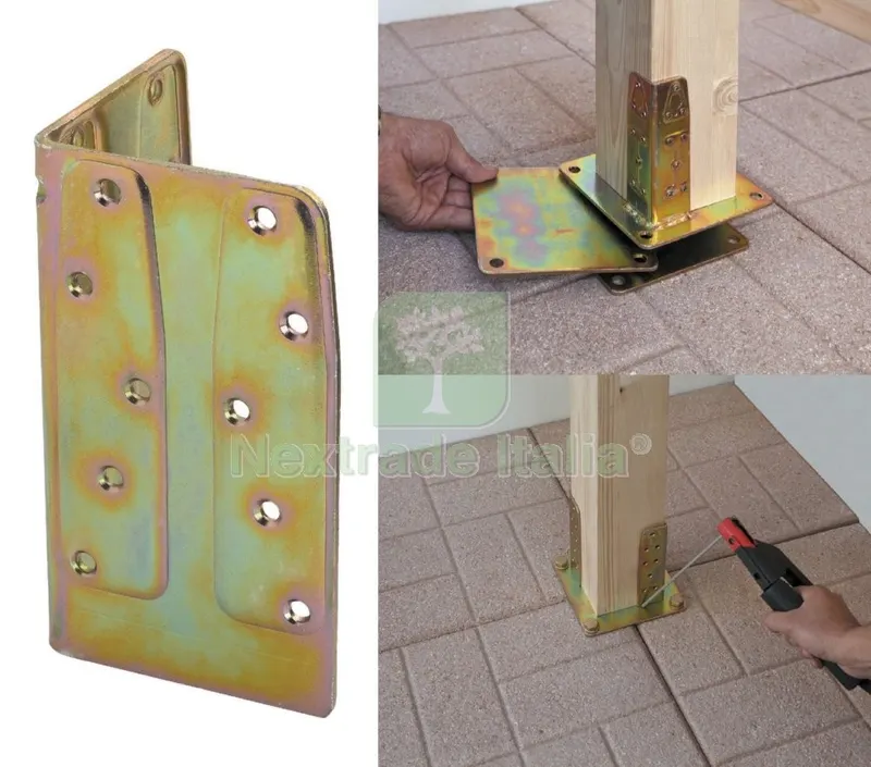 8PZ Piastra Angolare in Acciaio Tropicalizzato MM 140X80X80 — Ferramenta per legno e mobili — rif. FERX.3690 8PZ Piastra Angolare in Acciaio Tropicalizzato MM 140X80X80 — Ferramenta per legno e mobili — rif. FERX.3690