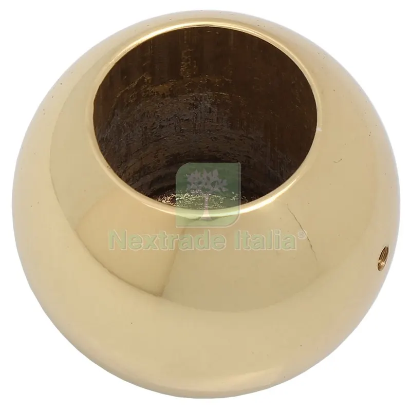 6PZ Finale Corrimano Pomolo Ottone Tubo D.30MM Lucido — Maniglie e pomelli — rif. FERX.37049 6PZ Finale Corrimano Pomolo Ottone Tubo D.30MM Lucido — Maniglie e pomelli — rif. FERX.37049