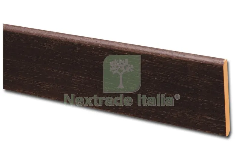 10PZ BATTISCOPA 70X7 MM LISCIO 245 CM NOCE SCURO 60341 — Profili e angolari decorativi — rif. FERX.37057
