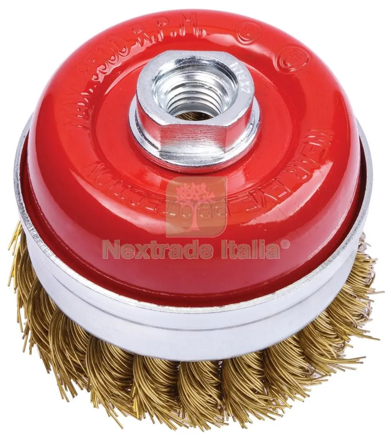 SPAZZOLA A TAZZA MM. 75 MAZZETTI RITORTI M14 — Punte, frese e dischi — rif. FERX.37252 SPAZZOLA A TAZZA MM. 75 MAZZETTI RITORTI M14 — Punte, frese e dischi — rif. FERX.37252