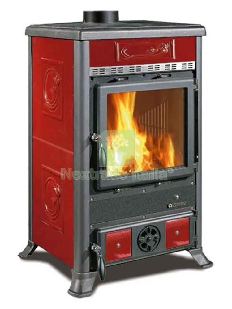 Stufa a Legna Ceramica Rossella R1 Liberty Bordea — Stufe e camini — rif. FERX.37284 Stufa a Legna Ceramica Rossella R1 Liberty Bordea — Stufe e camini — rif. FERX.37284