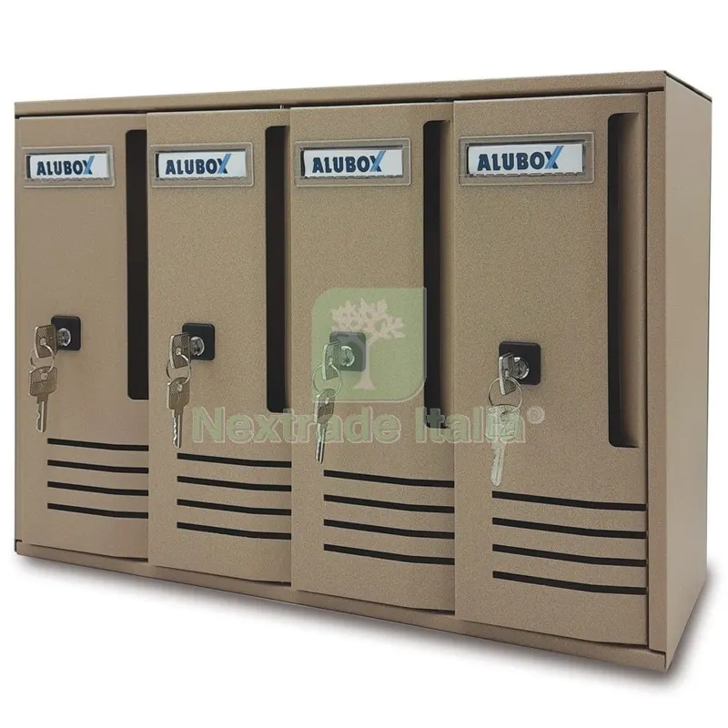 ALUBOX CASSETTA CUBOA 4 POSTI SABBIA ART.C4 — Casalinghi e organizzazione — rif. FERX.3737