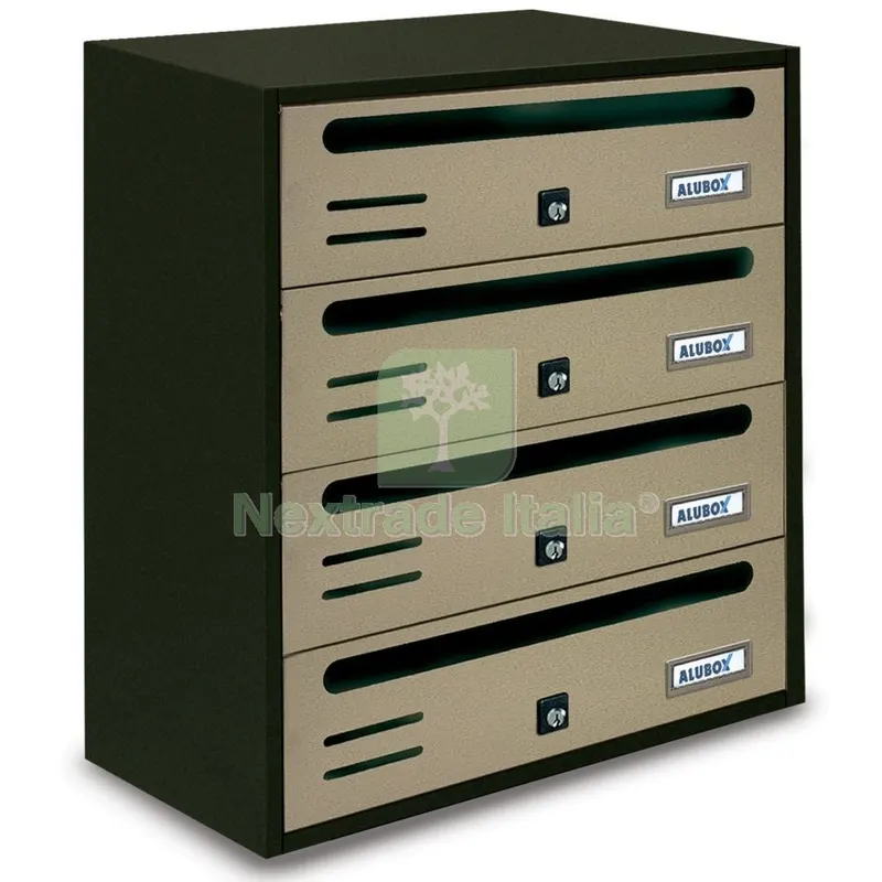 ALUBOX CASSETTA CUBO COMPOSTO FORMATO RIVISTA A 4 POSTI SABBIA — Casalinghi e organizzazione — rif. FERX.3743 ALUBOX CASSETTA CUBO COMPOSTO FORMATO RIVISTA A 4 POSTI SABBIA — Casalinghi e organizzazione — rif. FERX.3743