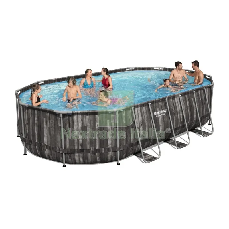 Piscina con Telaio Ovale Completa 610X366X122H 5611R — Tempo libero outdoor — rif. FERX.37435 Piscina con Telaio Ovale Completa 610X366X122H 5611R — Tempo libero outdoor — rif. FERX.37435