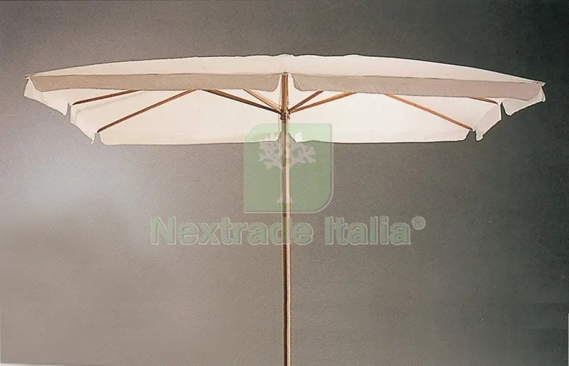Ombrellone in Legno CM. 300X300-8-48 Bianco — Tempo libero outdoor — rif. FERX.37507