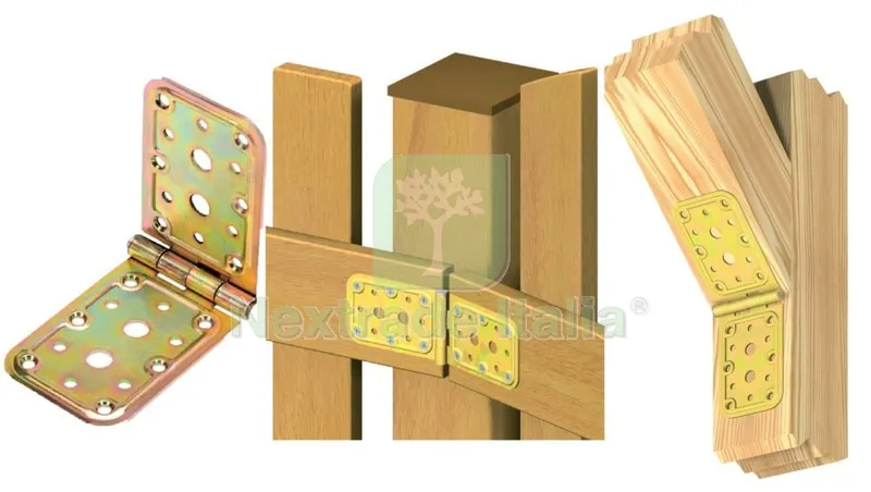 10PZ Giunzione a Cernieraacciaio Tropicalizzato ART. 741 65X98X98 — Cerniere e cardini — rif. FERX.37569