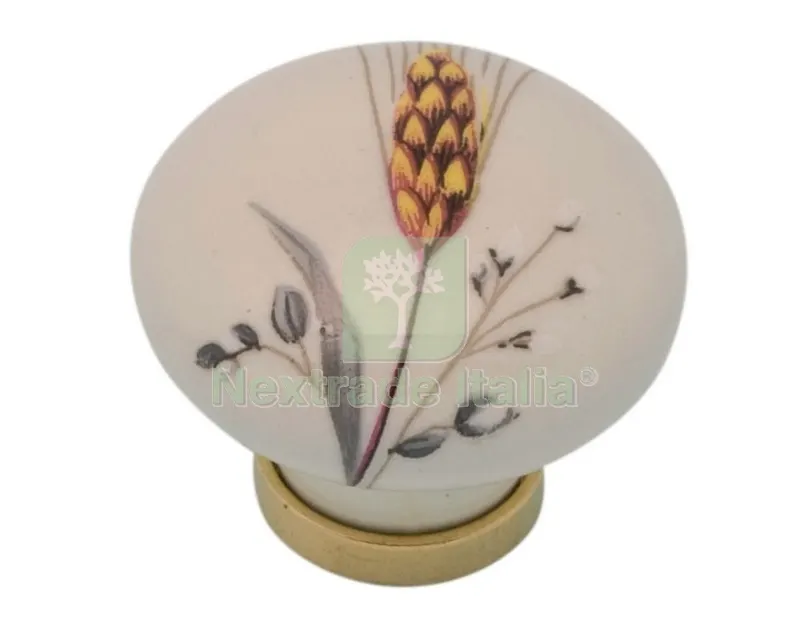 25PZ Pomolo Porcellana Tondo con Base Figura 4 MM.31 — Maniglie e pomelli — rif. FERX.37634 25PZ Pomolo Porcellana Tondo con Base Figura 4 MM.31 — Maniglie e pomelli — rif. FERX.37634