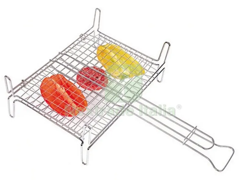 Graticola Doppia Bombata CM. 27X27 con Piedi — Tempo libero outdoor — rif. FERX.37660 Graticola Doppia Bombata CM. 27X27 con Piedi — Tempo libero outdoor — rif. FERX.37660