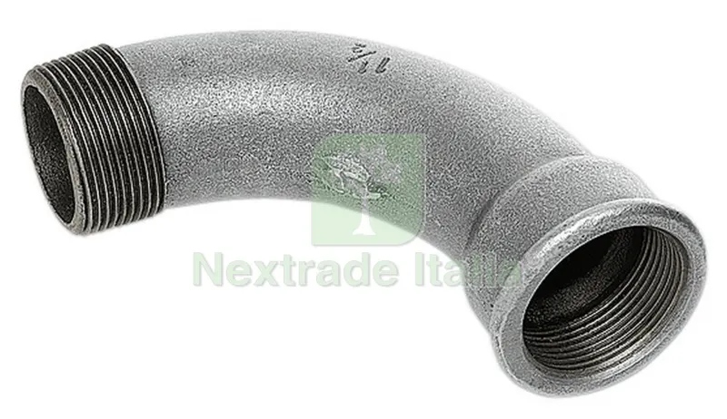 CURVA MASCHIO /FEMMINA GHISA ZINCATA GR.3/4 FIGURA 1 — Tubi e raccordi — rif. FERX.3784 CURVA MASCHIO /FEMMINA GHISA ZINCATA GR.3/4 FIGURA 1 — Tubi e raccordi — rif. FERX.3784