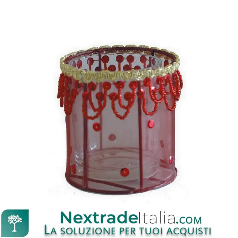 Porta TEA Light "toulle" in Vetro CM.9X9 — Illuminazione — rif. FERX.37953 Porta TEA Light "toulle" in Vetro CM.9X9 — Illuminazione — rif. FERX.37953