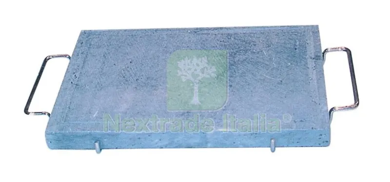 Pietra Ollare con Telaio Cromato CM 25X35X2,5H — Tempo libero outdoor — rif. FERX.38002