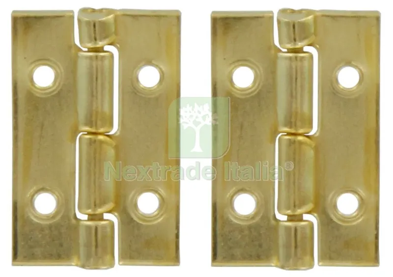 100PZ Cerniera Ottonata MM.15X10 (H x L) — Cerniere e cardini — rif. FERX.38038 100PZ Cerniera Ottonata MM.15X10 (H x L) — Cerniere e cardini — rif. FERX.38038