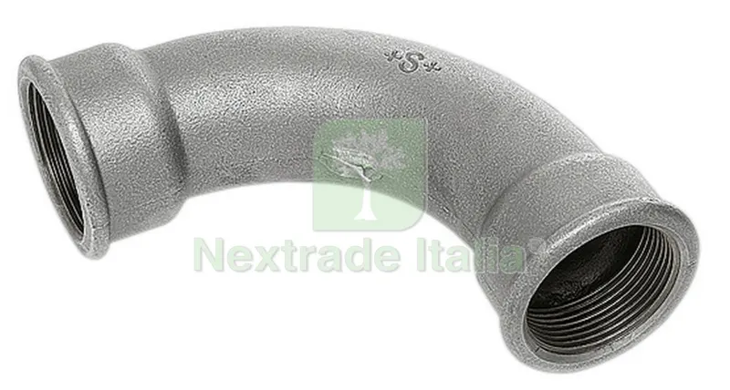 CURVA FEMMINA FEMMINA GHISA ZINCATA GR.3/4 FIGURA 2 — Tubi e raccordi — rif. FERX.3816 CURVA FEMMINA FEMMINA GHISA ZINCATA GR.3/4 FIGURA 2 — Tubi e raccordi — rif. FERX.3816