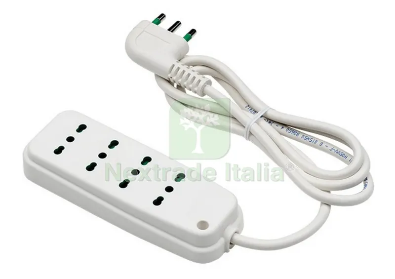 FME ART. 40.400 Multipresa 4 Prese Bipasso +T Fortek — Interruttori e prese — rif. FERX.38399