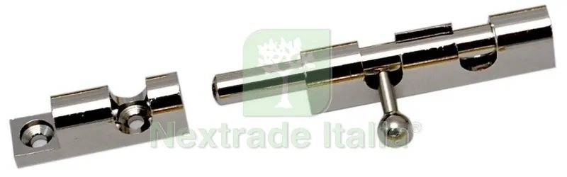 24PZ Imof Catenaccio Tondo in Ottone Finitura Nichel ART. 621 MM.100 — Lucchetti e catene — rif. FERX.38467